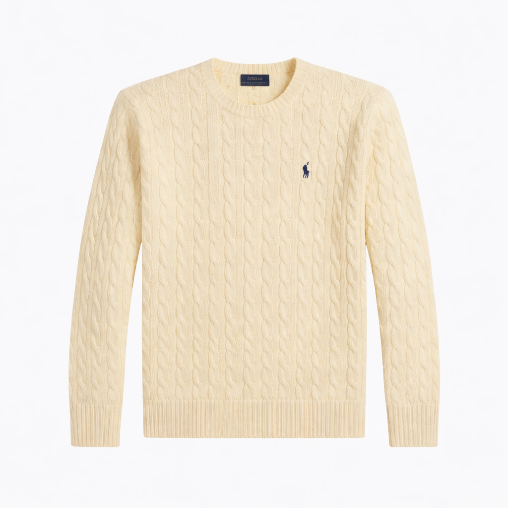RL Zopfmusterpullover aus Wolle-Kaschmir