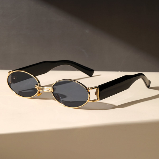 Lunettes de soleil rétro Golden Aura