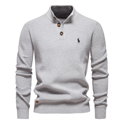 Men's Premium Knit Henley Sweater || Clearance Sale