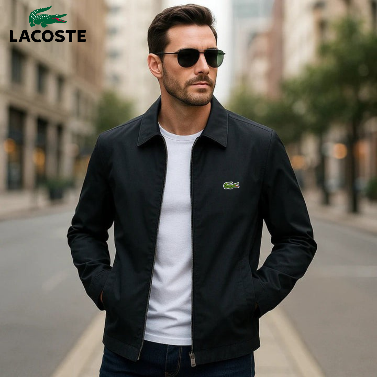 Herren-Elegante Jacke mit Reißverschluss – SONDERVERKAUF