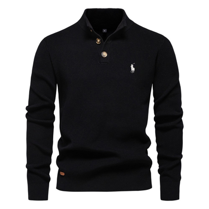 Men's Premium Knit Henley Sweater || Clearance Sale