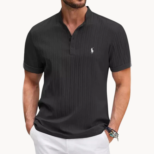 Chemise Henley côtelée L.C. - Vente de liquidation