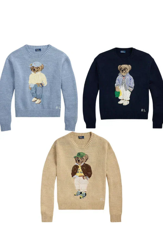 Herren-Set 3 Modelle RL Polo Bear Pullover