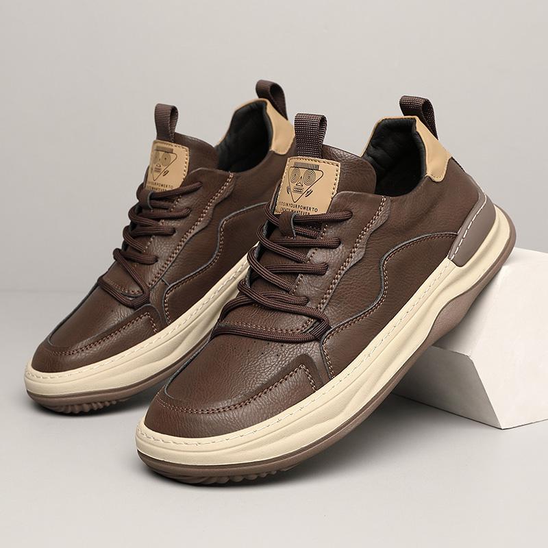 Baskets en cuir véritable Noble Italiana
