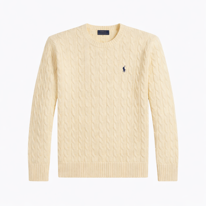 RL Zopfmusterpullover aus Wolle-Kaschmir