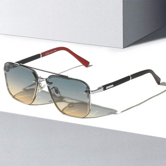 Lunettes de soleil carrées de luxe vintage