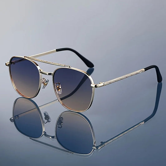 Lunettes de soleil carrées en titane Lucent