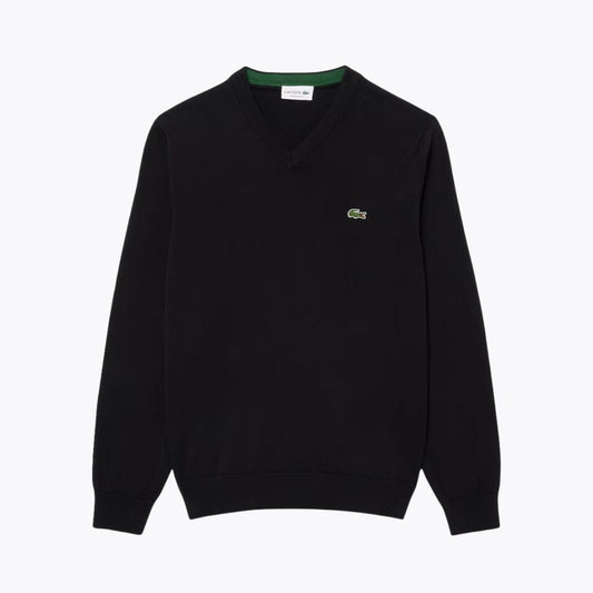 Pull en coton col V monochrome L.C.
