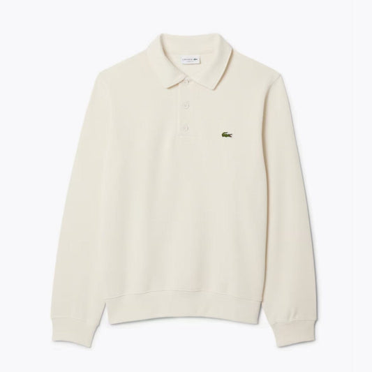 Sweat-shirt à col polo en coton côtelé L.C.