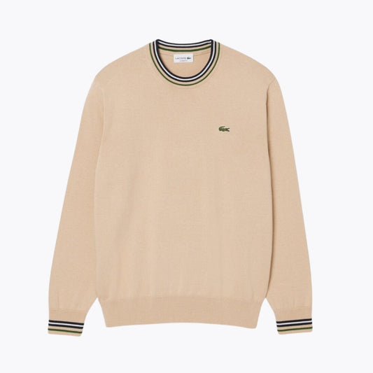 Pull en jersey de coton rayé L.C.