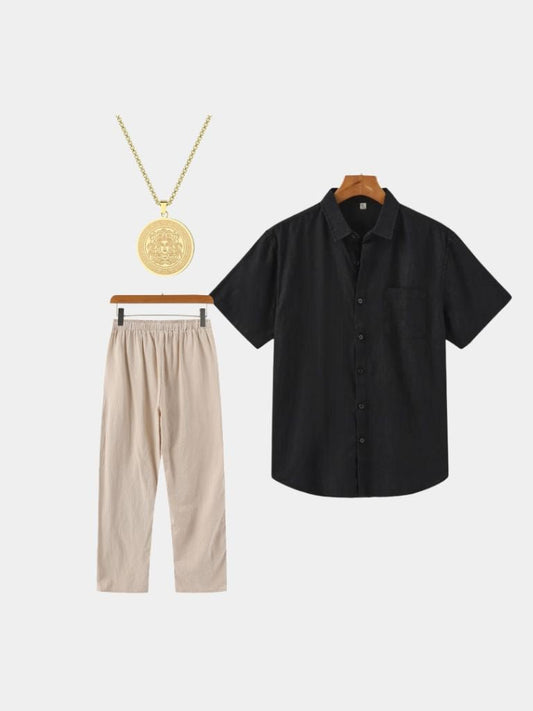Medaglia Nera Set – Kreuz & Krone