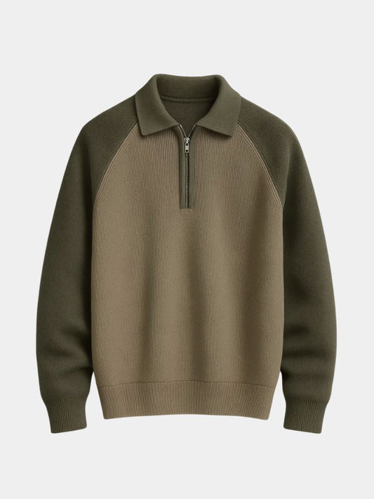 Pull Zippé Raglan - Croix & Couronne