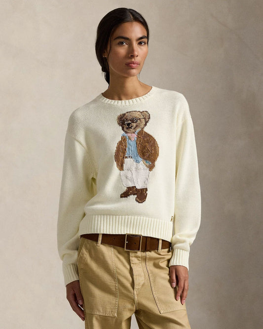 Herren Polo Bear Baumwoll-Rundhalspullover
