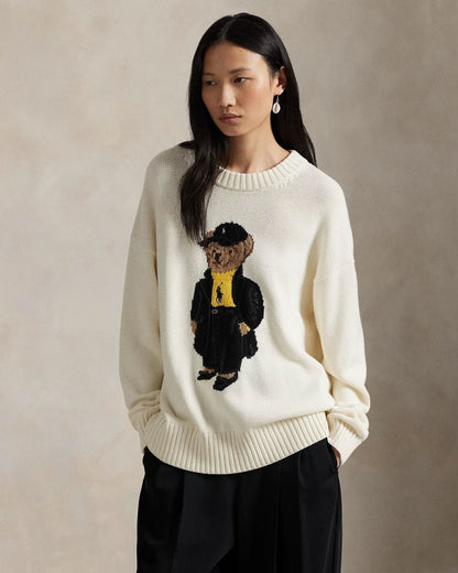Pull en coton ras-du-cou Polo Bear pour homme
