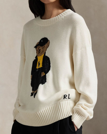 Pull en coton ras-du-cou Polo Bear pour homme