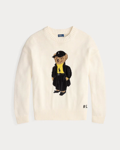 Pull en coton ras-du-cou Polo Bear pour homme