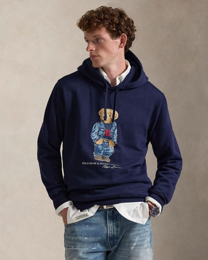 Herren Polo Bear Fleece-Kapuzenpullover