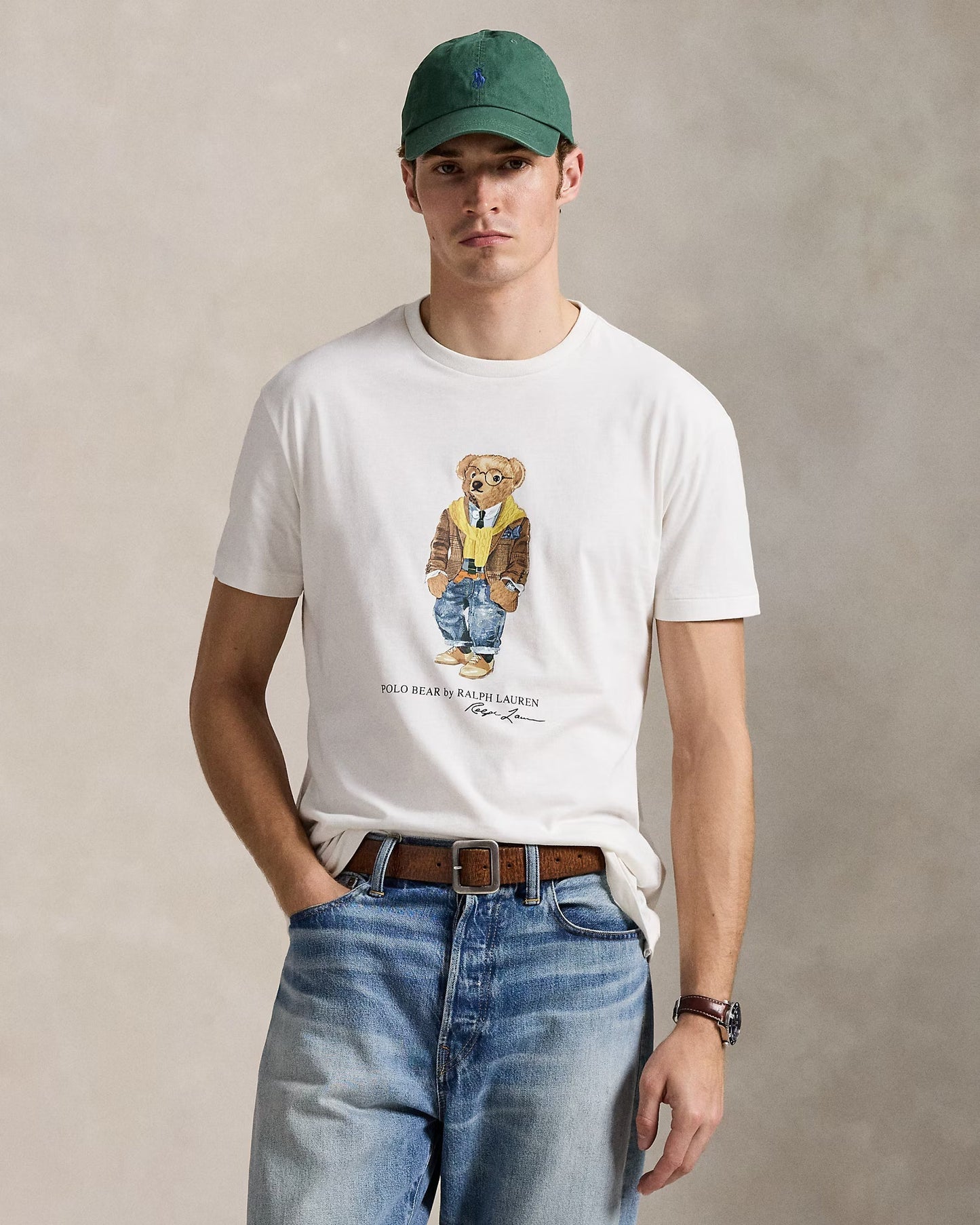 T-shirt Polo Bear en jersey pour homme Coupe classique
