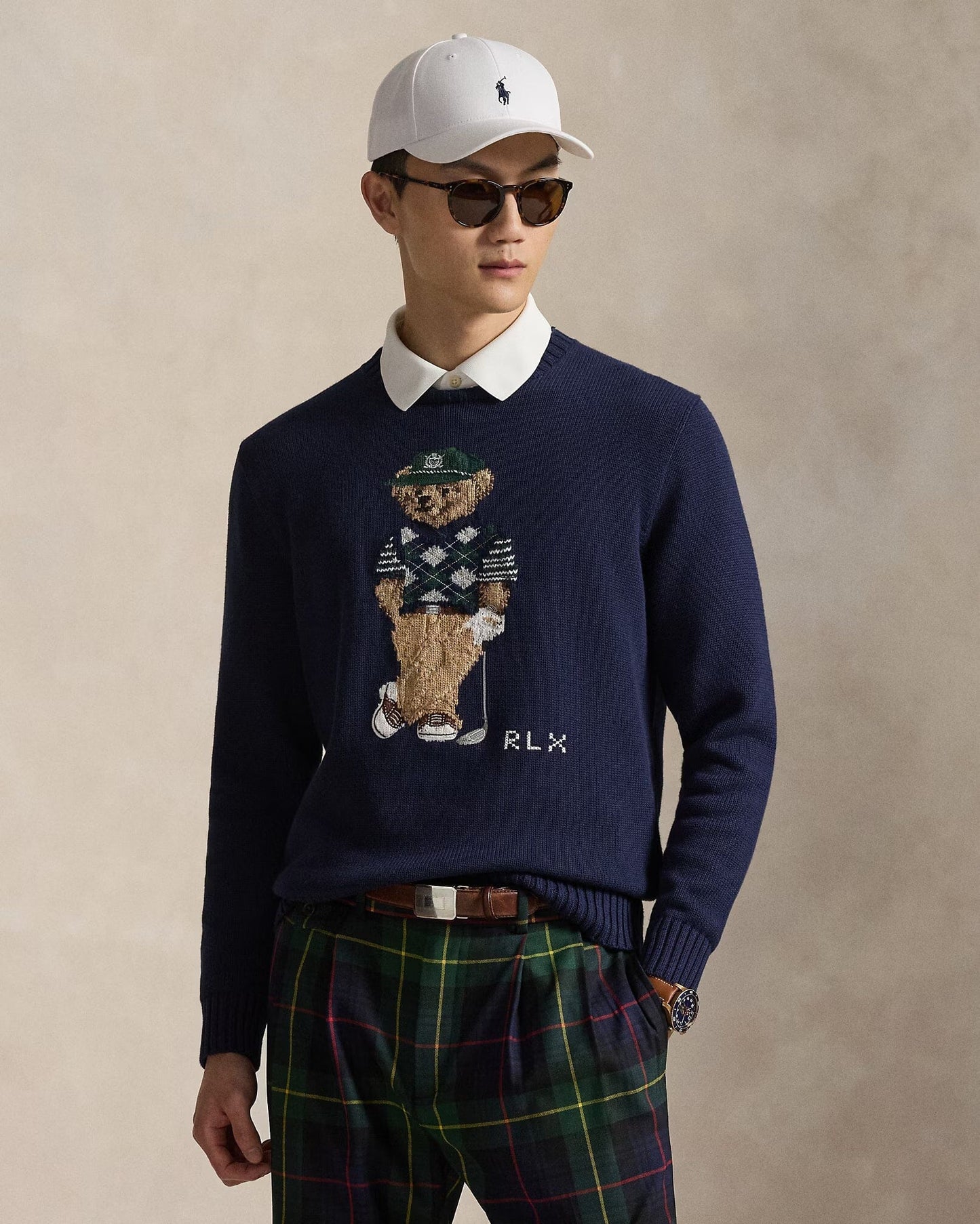 Pull en coton mélangé Polo Bear pour homme