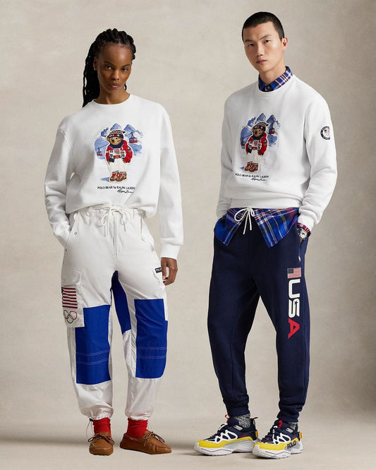 Sweat-shirt ours polaire Team USA pour homme
