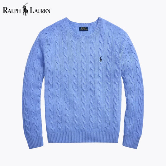 Pull en cachemire et laine torsadé RL