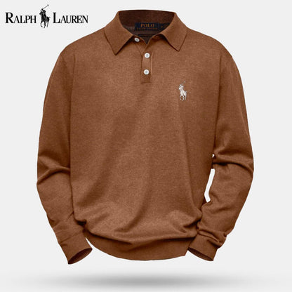 Herren Wollstrickpullover mit Zopfmuster
