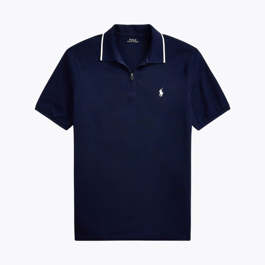 Polo-Shirt aus Stretch-Mesh, klassische Passform für Herren