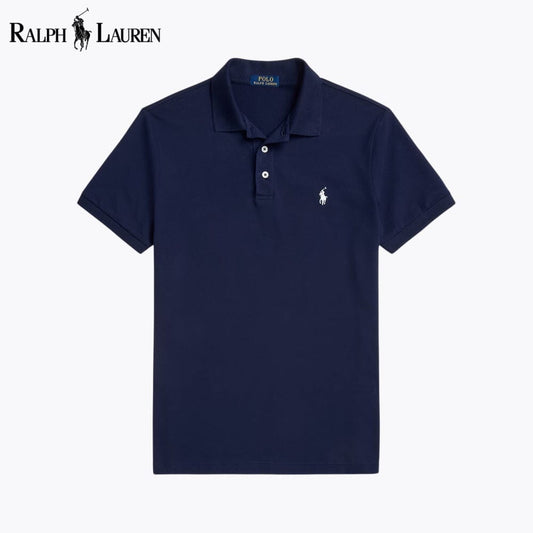 Men's Custom Slim Fit Stretch Mesh Polo Shirt