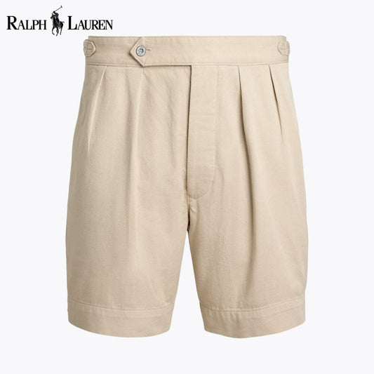 Herren-Twill-Short im Relaxed Fit mit Bundfalten