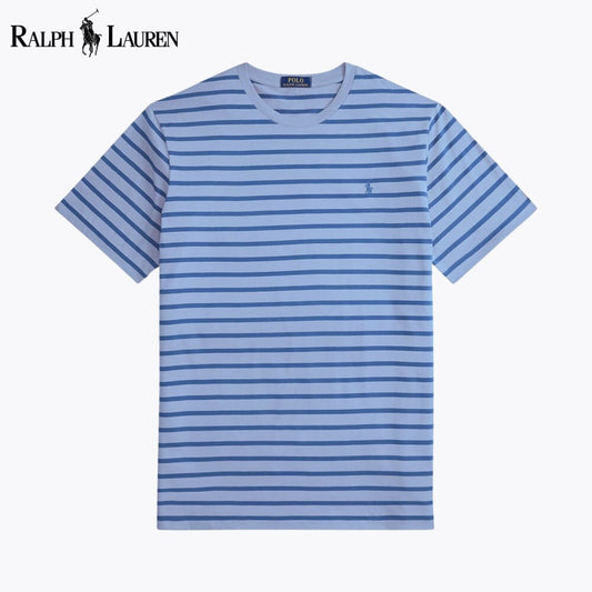 Gestreiftes Herren-T-Shirt mit Rundhalsausschnitt