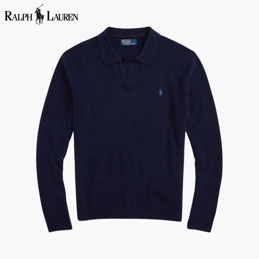 Pull en laine col Johnny pour homme