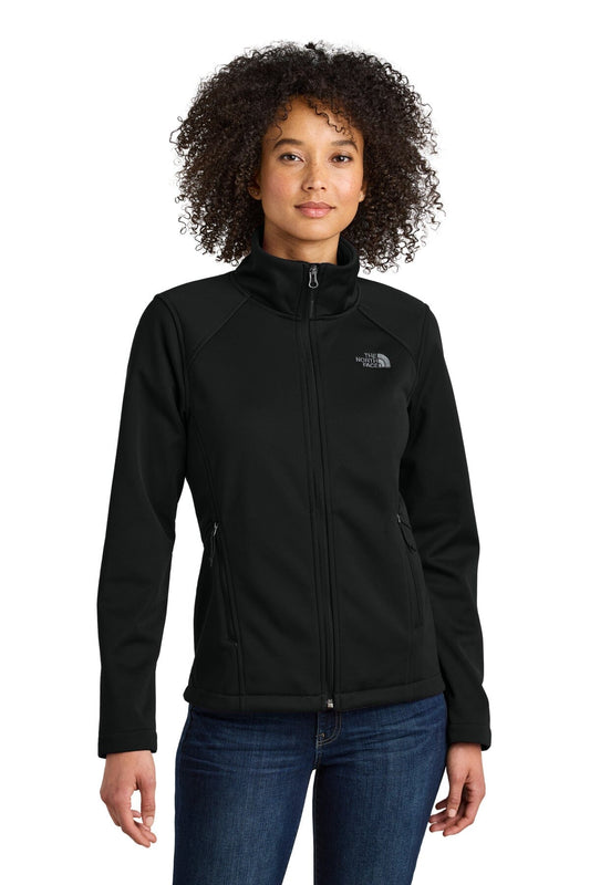 Veste softshell TNF Ridgewall avec logo sur la poitrine pour femme